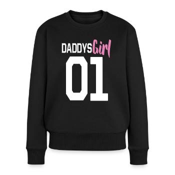 Father Daughter Gift Sweet Daddys Girl - Women's Premium Organic Jumper - black - Front - Julia (174cm)