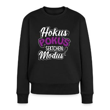 Hokus Pokus Sektchen Modus | Sektchen Mädels - Frauen Premium Bio Pullover - Schwarz - Vorne - Julia (174cm)