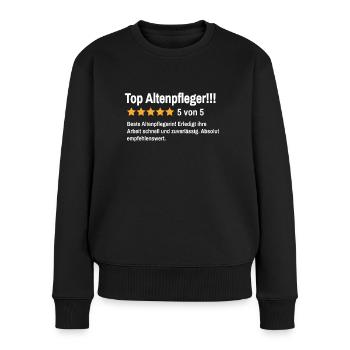 Altenpflegerin Altenpflege Altenheim Altenpfleger - Frauen Premium Bio Pullover - Schwarz - Vorne - Julia (174cm)