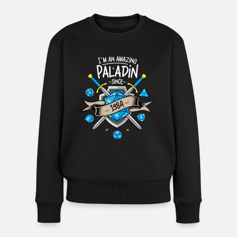 I'm an amazing paladin since 1984 - Pull Premium bio Femme - noir