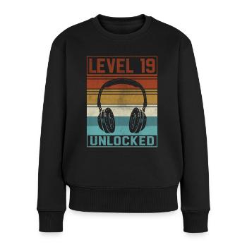 Gamer 19th Birthday Gamer - Women's Premium Organic Jumper - black - Front - Julia (174cm)