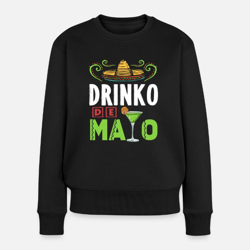 Tequila Cinco De Mayo Mexikanische Fiesta - Frauen Premium Bio Pullover - Schwarz