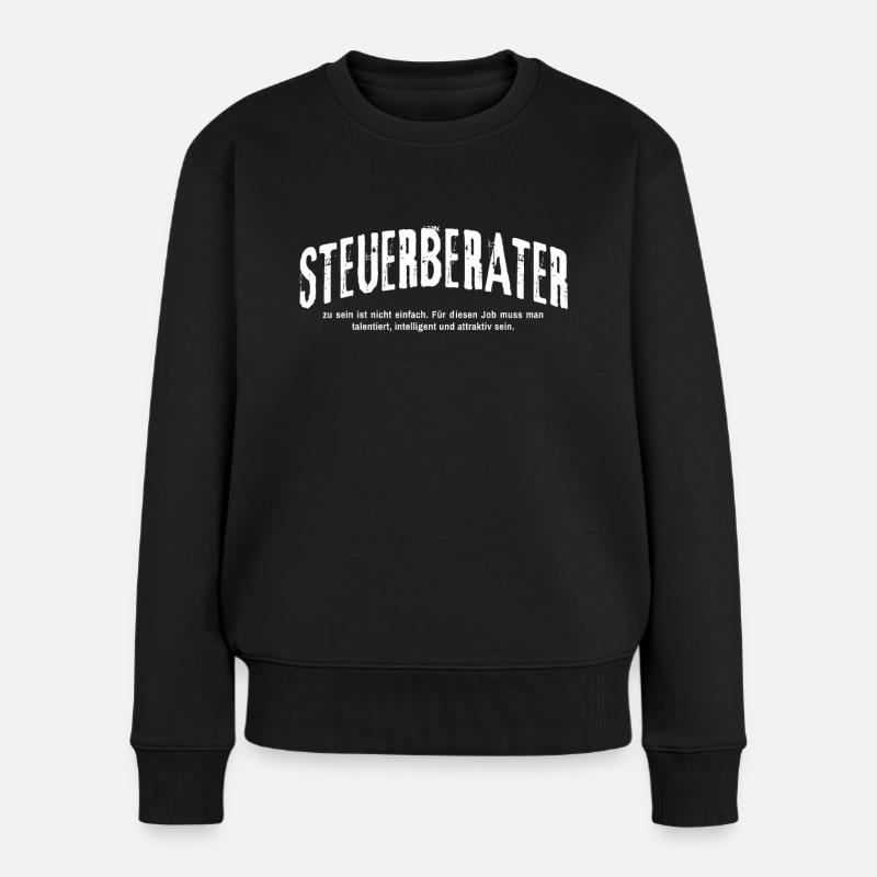 Steuerberater zu sein ist nicht einfach Lustiges - Frauen Premium Bio Pullover - Schwarz