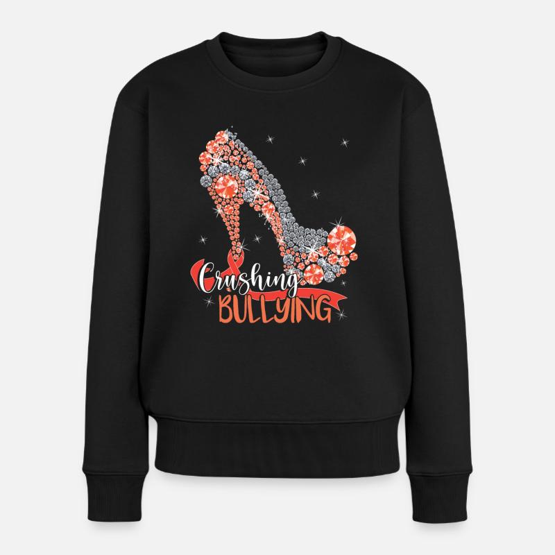 Anti-Mobbing | Mobbing-Bewusstsein | Tag der Einheit - Frauen Premium Bio Pullover - Schwarz