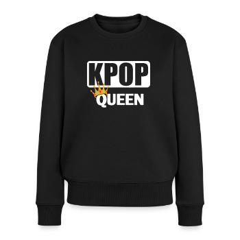 K-Pop Queen Kpop - Frauen Premium Bio Pullover - Schwarz - Vorne - Julia (174cm)