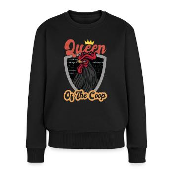 Queen Of The Coop - Women's Premium Organic Jumper - black - Front - Julia (174cm)