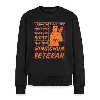 Wing Chun - Women's Premium Organic Jumper - black - Front - Julia (174cm)