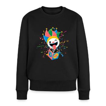 Clown, Carnival, Carnival, Carnival Costume, Parade, Celebration, Jester, - Women's Premium Organic Jumper - black - Front - Julia (174cm)