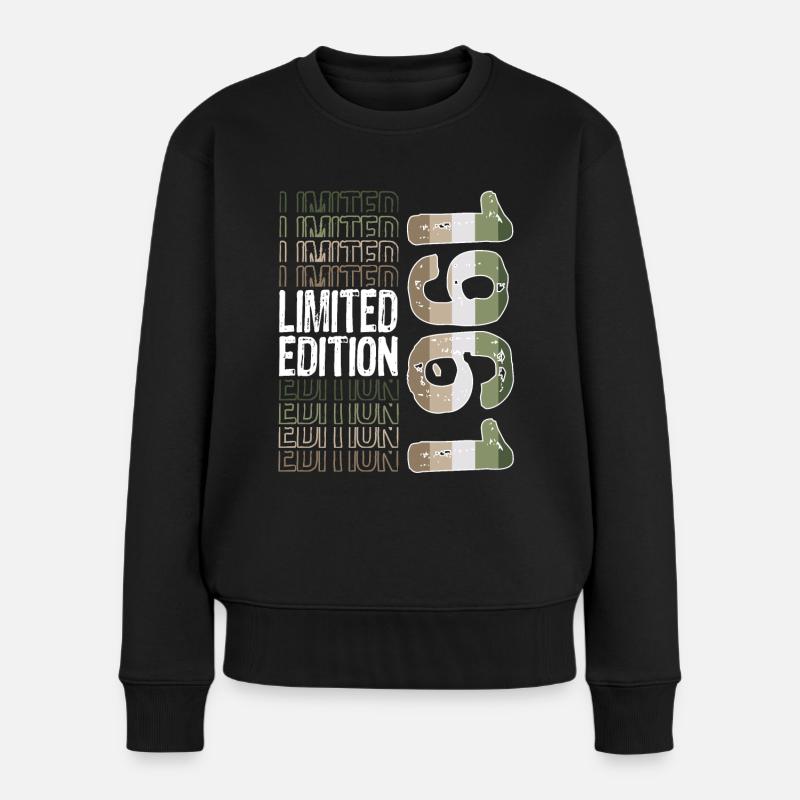 Limited Edition seit 1961 Geburtstag Vintage 1961 - Frauen Premium Bio Pullover - Schwarz