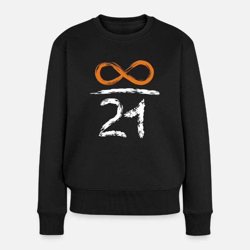 21 Millionen Bitcoins - Wert steigt unendlich - Frauen Premium Bio Pullover - Schwarz