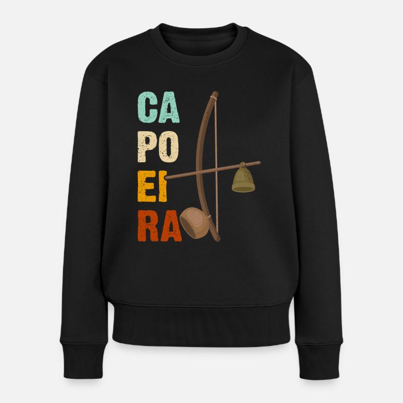 Capoeira - Pull Premium bio Femme - noir