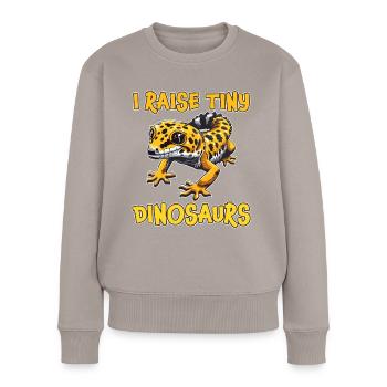 Leopard Gecko Saying Funny Leopard Gecko Gift - Women's Premium Organic Jumper - taupe - Front - Julia (174cm)