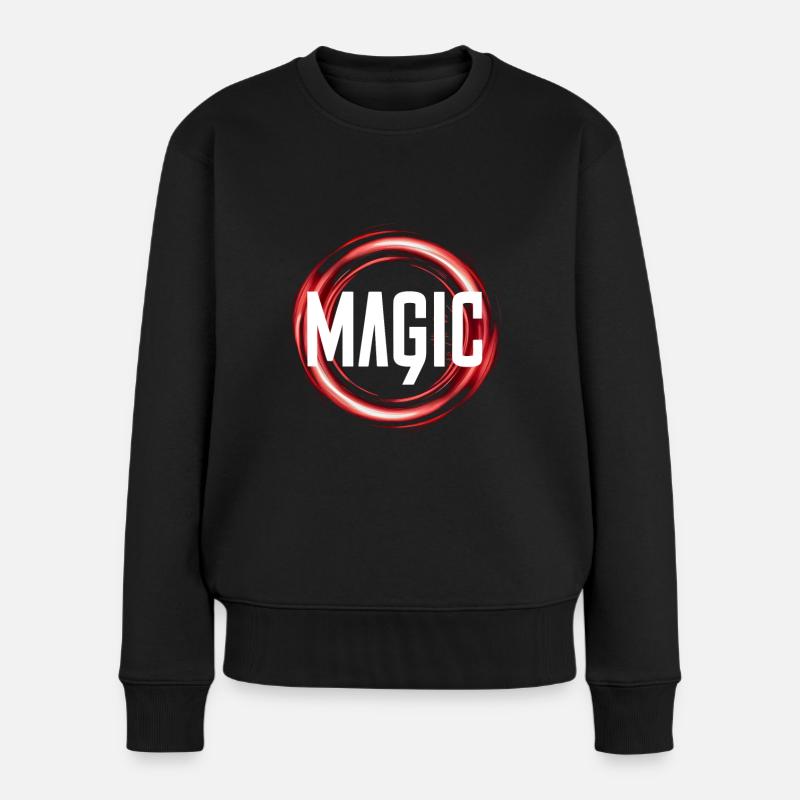 Zauberei - Frauen Premium Bio Pullover - Schwarz