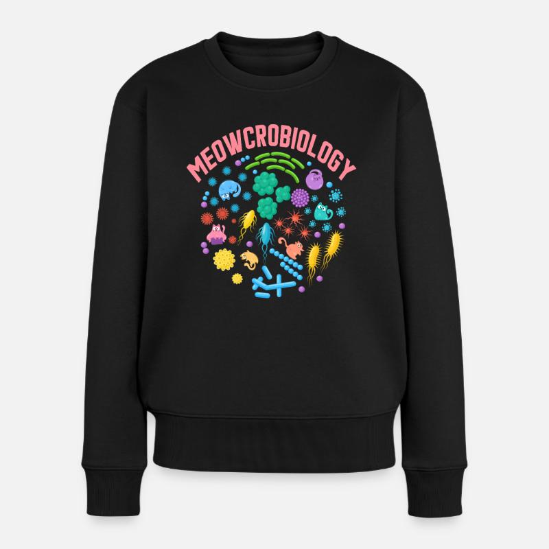 Miaoucrobiologie - Pull Premium bio Femme - noir