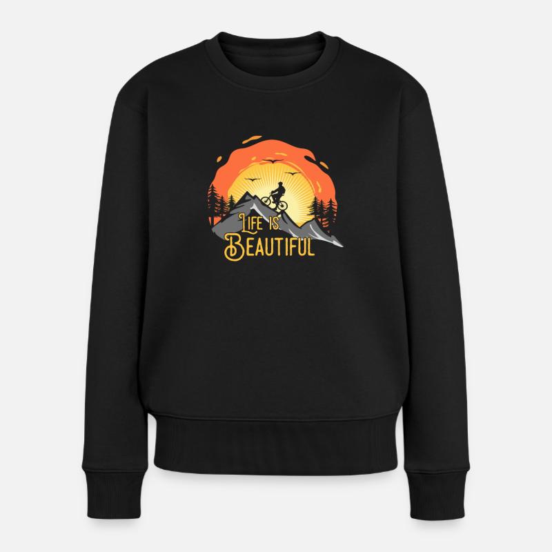 La vie est belle - Pull Premium bio Femme - noir