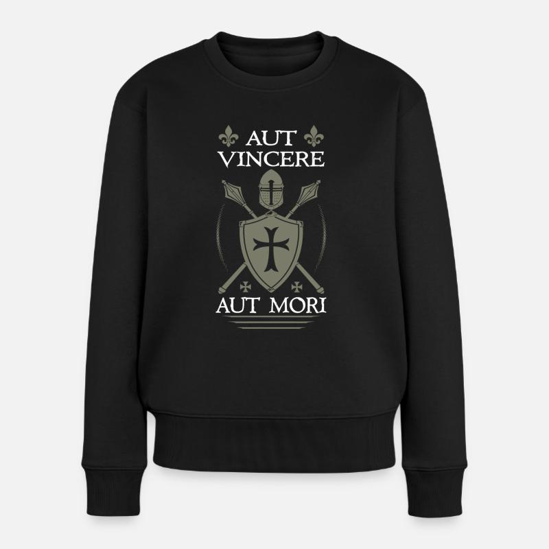 Templar - Women's Premium Organic Jumper - black