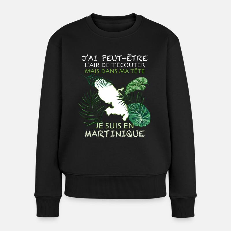 Ma Martinique La Plus Belle Ile Du Monde - Pull Premium bio Femme - noir
