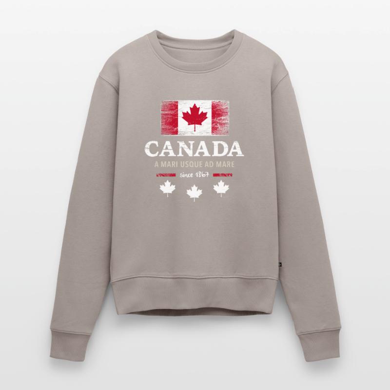 Canada Canada America maple leaf flag flag Women's Premium Organic Jumper