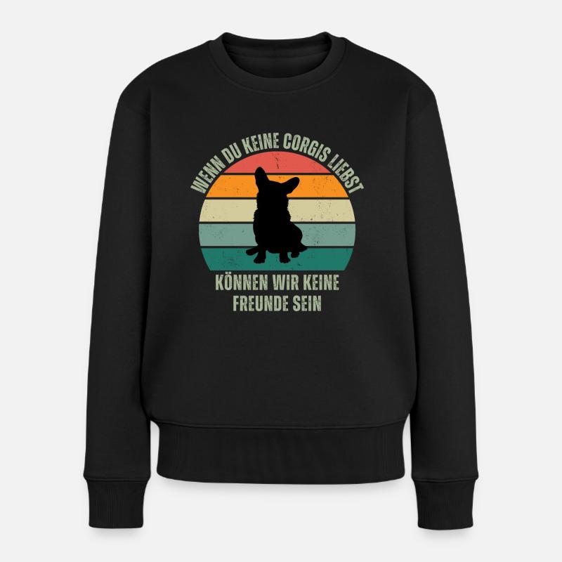 Wenn Du keine Gorgis liebst - Frauen Premium Bio Pullover - Schwarz