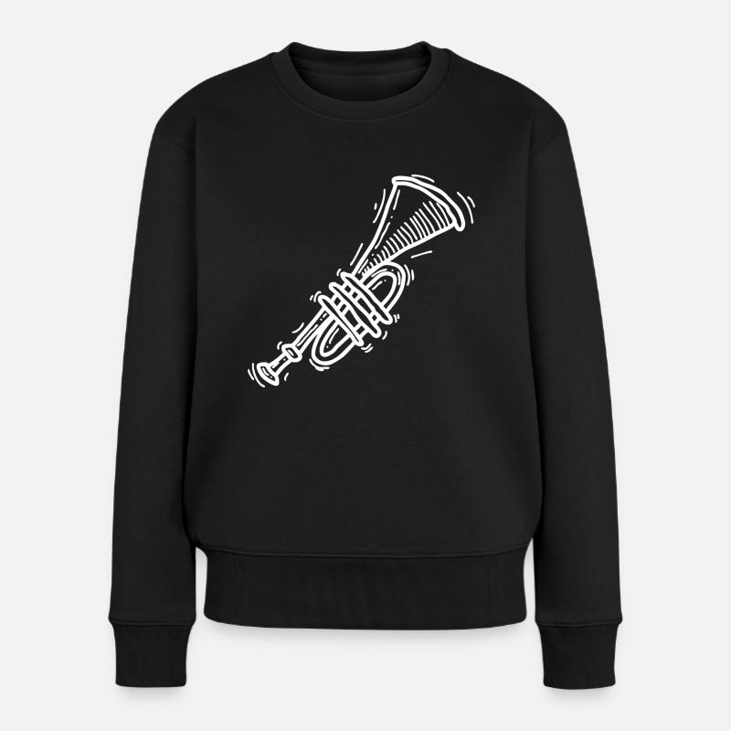 Trompette - Pull Premium bio Femme - noir