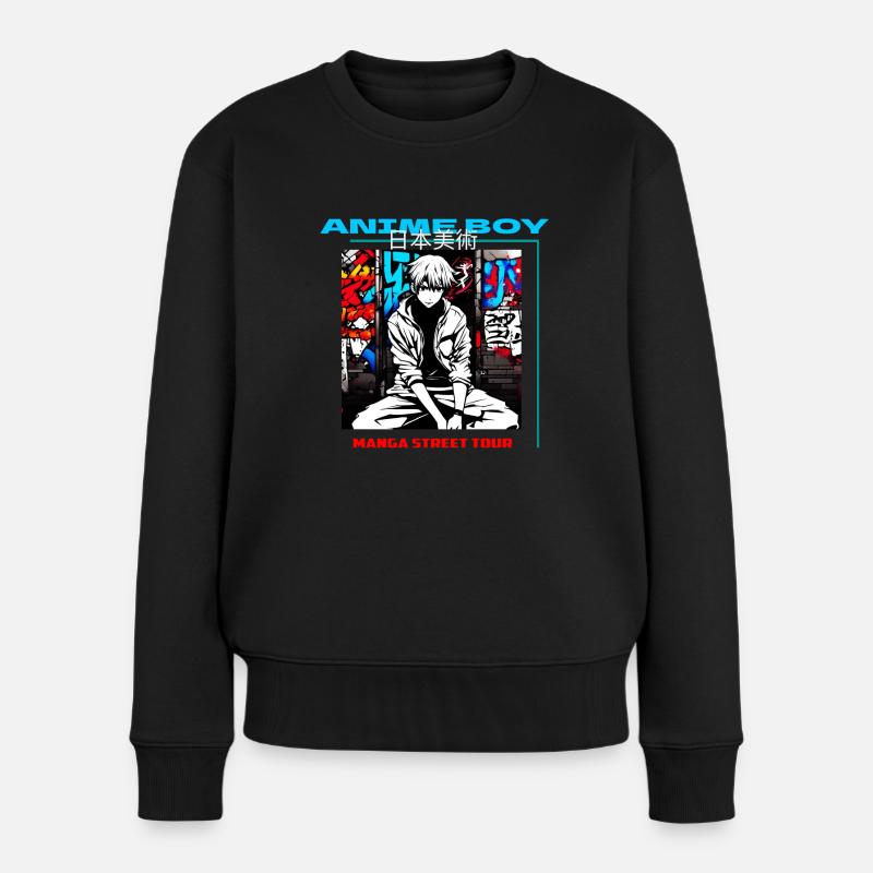 Manga Anime Chemises - Pull Premium bio Femme - noir