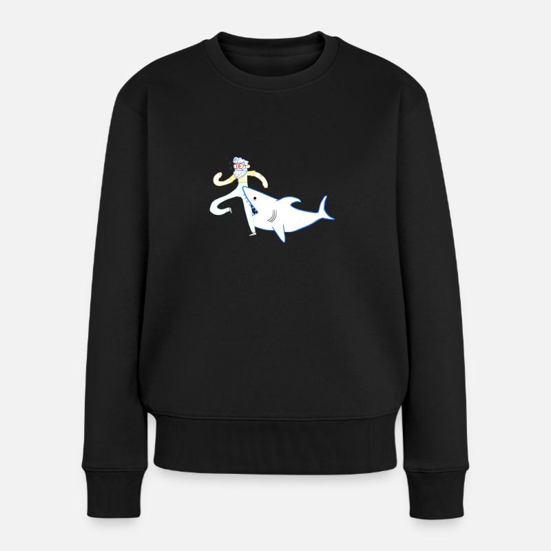 Paul kommt klar - Frauen Premium Bio Pullover - Schwarz