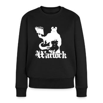 RPG Hexenmeister Silhouette - Frauen Premium Bio Pullover - Schwarz - Vorne - Julia (174cm)