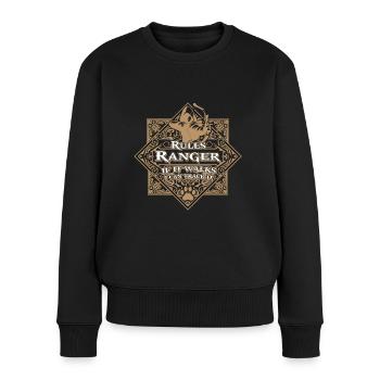 Regeln Ranger - Frauen Premium Bio Pullover - Schwarz - Vorne - Julia (174cm)