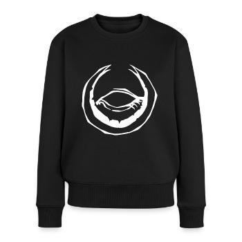 Eye Moon Halloween - Women's Premium Organic Jumper - black - Front - Julia (174cm)