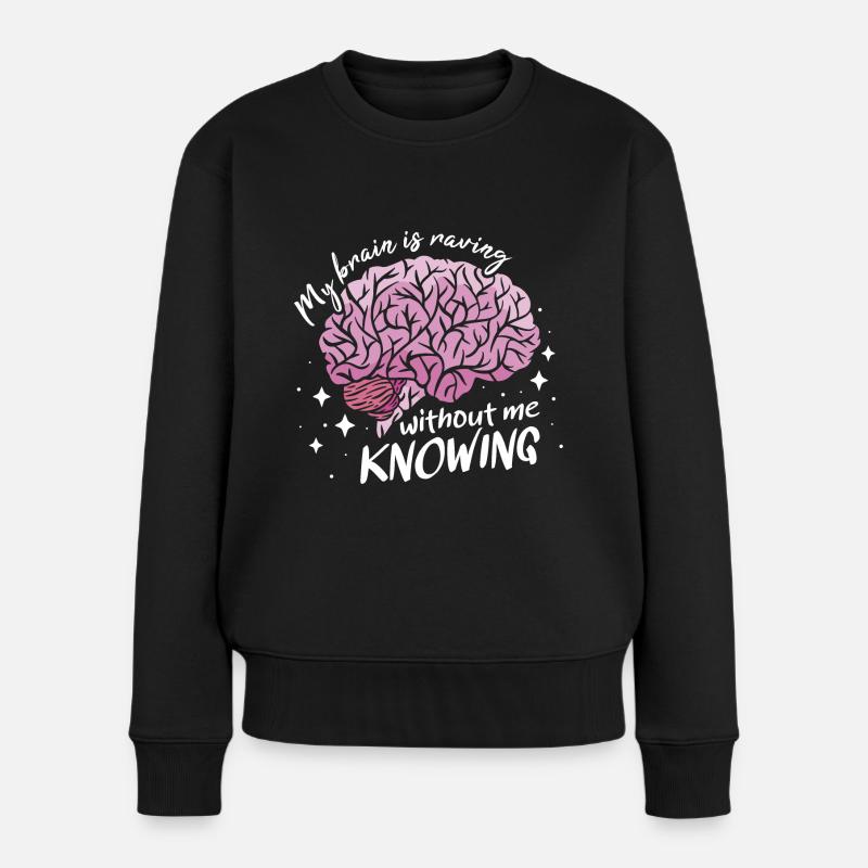 Epilepsie-Bewusstsein - Frauen Premium Bio Pullover - Schwarz