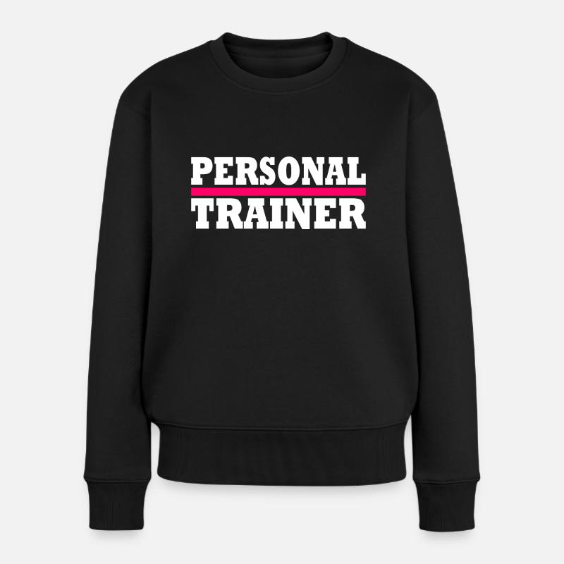 Personal trainer - Frauen Premium Bio Pullover - Schwarz