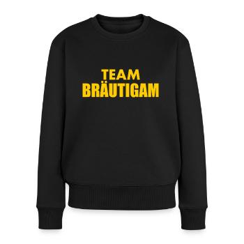 Team bräutigam - Frauen Premium Bio Pullover - Schwarz - Vorne - Julia (174cm)