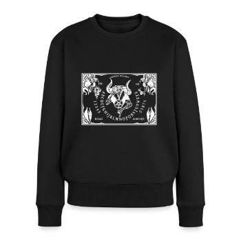 Spirit Board & Planchette Halloween Teufel - Frauen Premium Bio Pullover - Schwarz - Vorne - Julia (174cm)