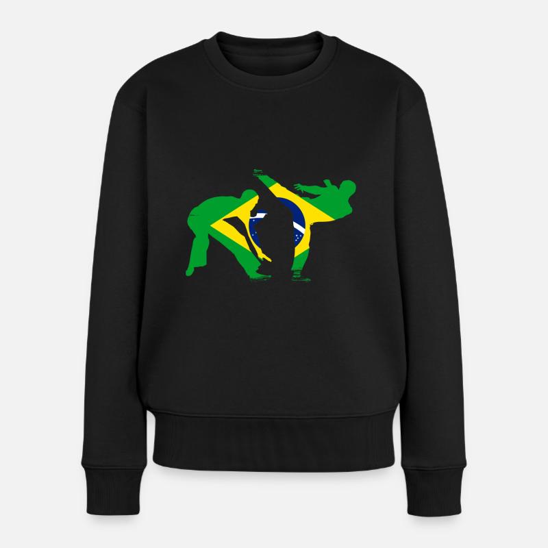 Capoeira - Pull Premium bio Femme - noir