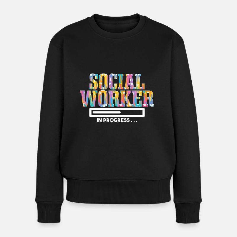 Woche der Sozialarbeiter | Sozialarbeiter - Frauen Premium Bio Pullover - Schwarz
