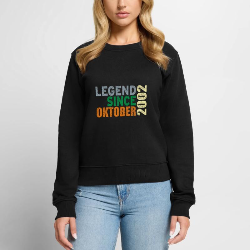 Birthday Legend since October 2002 Women's Premium Organic Jumper