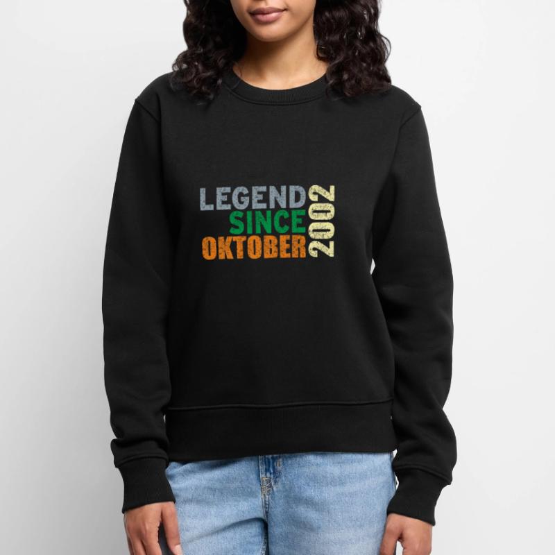 Birthday Legend since October 2002 Women's Premium Organic Jumper