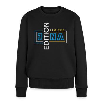 Jena Limited Edition - Frauen Premium Bio Pullover - Schwarz - Vorne - Julia (174cm)