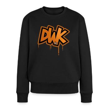 Die Wilden Kerle Tropfen DWK - Frauen Premium Bio Pullover - Schwarz - Vorne - Julia (174cm)