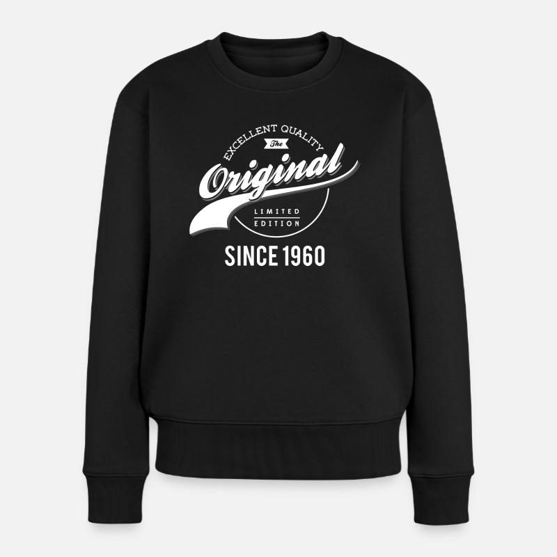 Original 1960 - Frauen Premium Bio Pullover - Schwarz