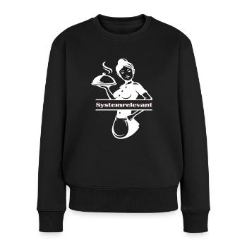 Waitress Restaurant System Relevant - Women's Premium Organic Jumper - black - Front - Julia (174cm)