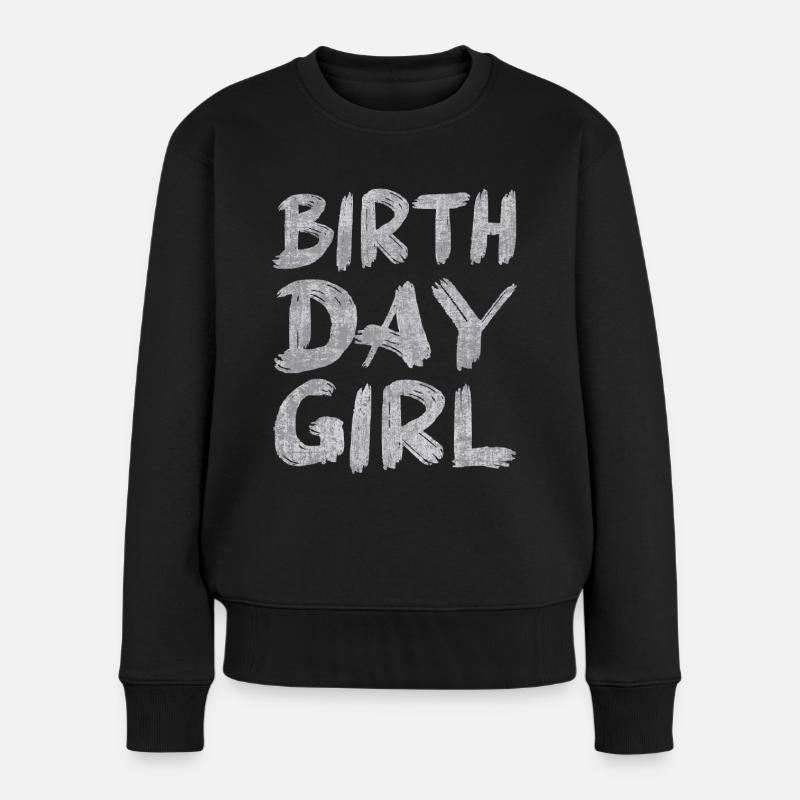 fille d’anniversaire - Pull Premium bio Femme - noir
