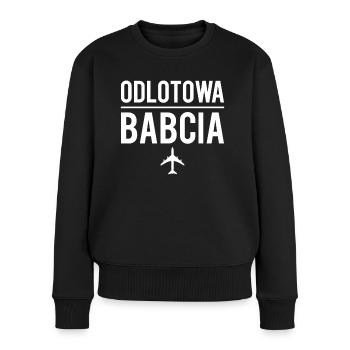 Odlotowa babcia prezent dla babci - Pull Premium bio Femme - noir - Devant - Julia (174cm)