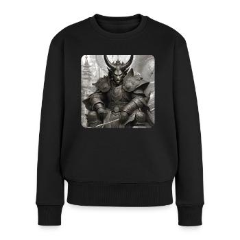 Dämon Monster Ungeheuer - Frauen Premium Bio Pullover - Schwarz - Vorne - Julia (174cm)