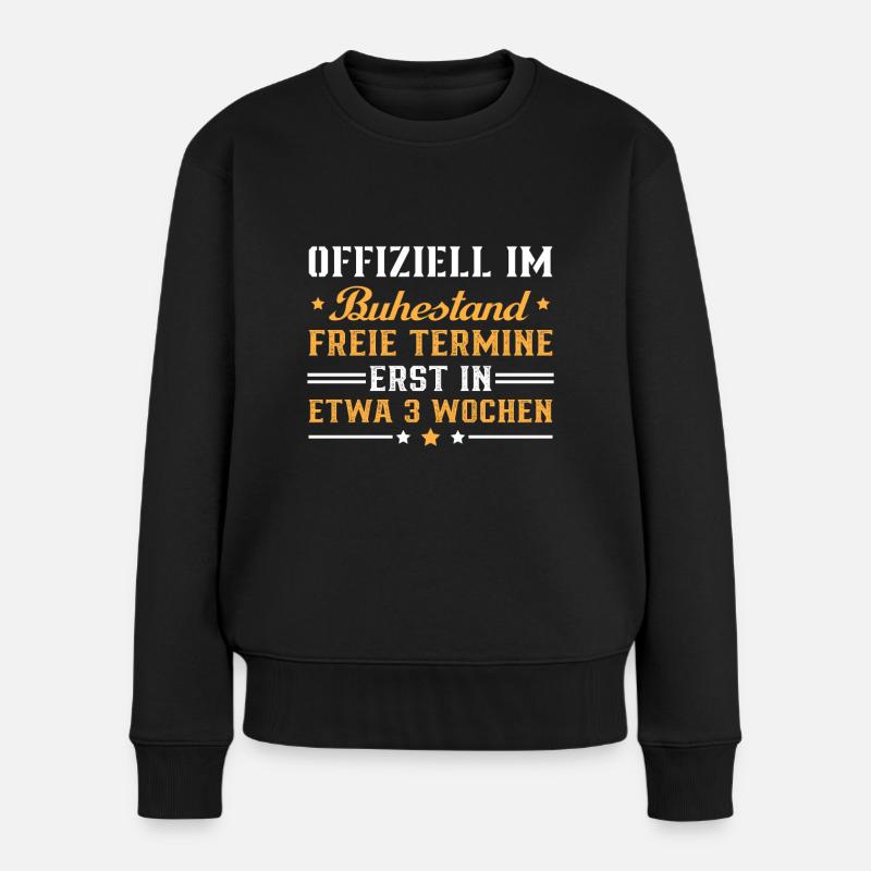 Offiziell im ruhestand - Frauen Premium Bio Pullover - Schwarz