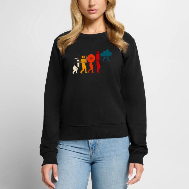 Cloud Programmer Evolution. Frauen Premium Bio Pullover