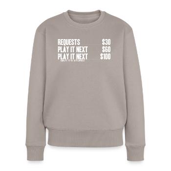 DJ, Clubbing, Demande de chanson - Pull Premium bio Femme - taupe - Devant - Julia (174cm)