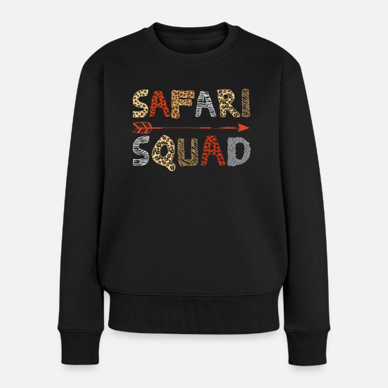 Safari -Kader, Eine Safari - Frauen Premium Bio Pullover - Schwarz