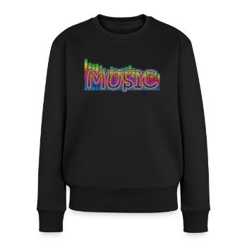 Musique - Pull Premium bio Femme - noir - Devant - Julia (174cm)
