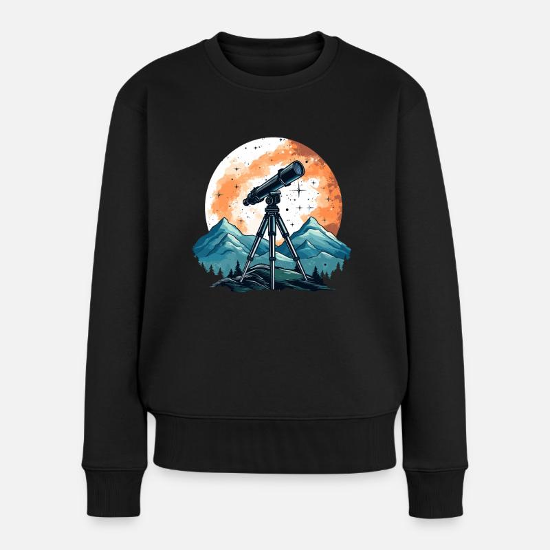 Astrophotographie Télescope d’astronomie - Pull Premium bio Femme - noir